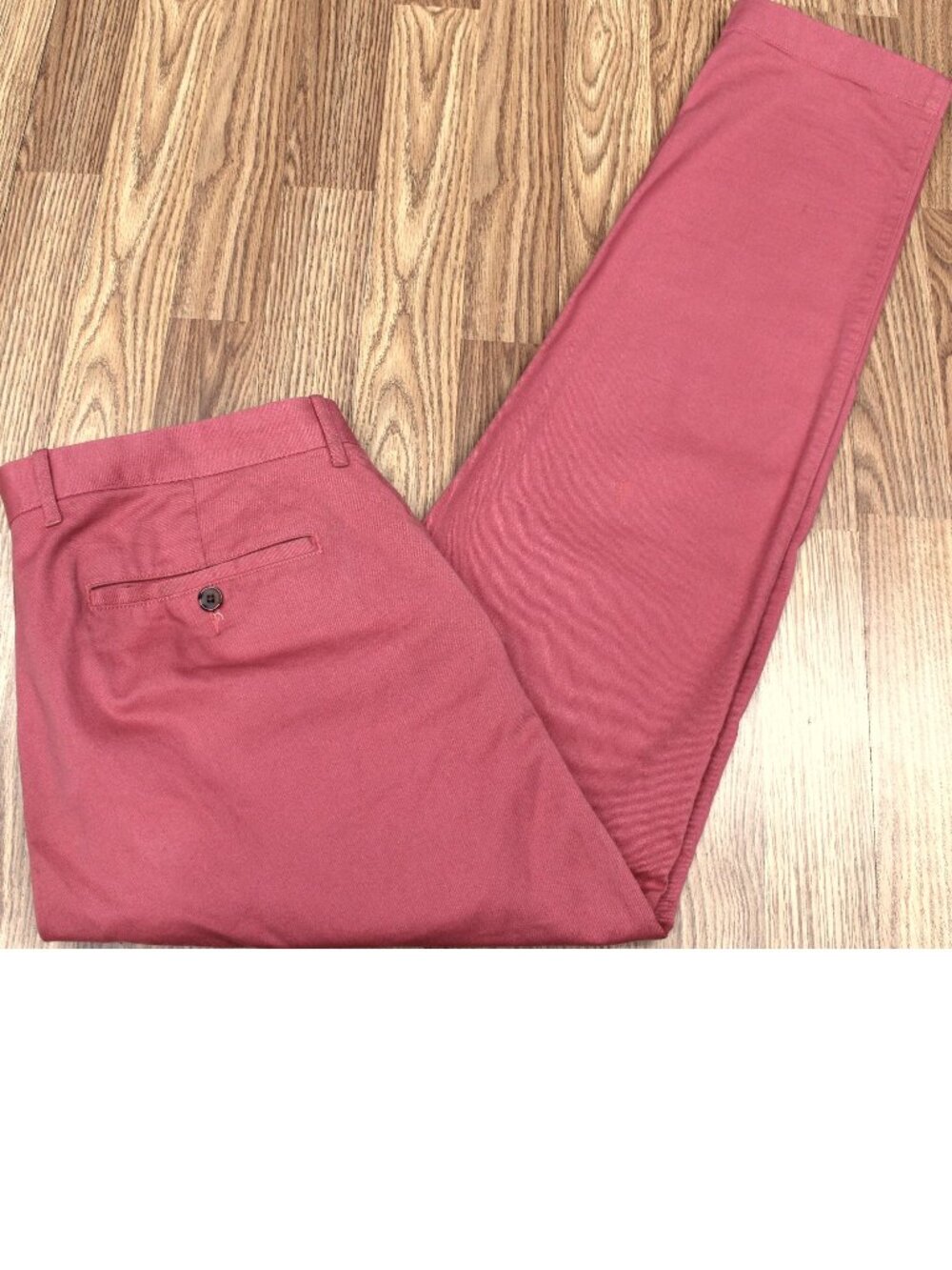 35x34 J.CREW SLIM FIT 100% COTTON PANTS SALMON/ CORAL Sz 35W x 34L